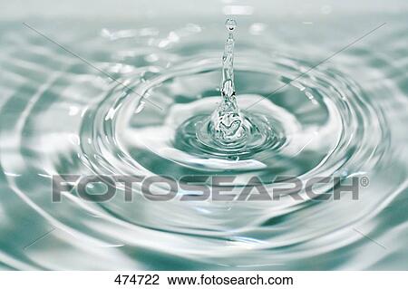 Close-up of water droplets creating ripples on water surface View Large Photo Image Stock Image - Close-up of water droplets creating ripples on water surface . Fotosearch