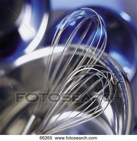 Stock Photography - Close-up of wire whisks . Fotosearch