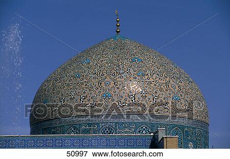 Cupola of mosque, Shaikh Lotfollah Mosque, Esphahan, Iran View Large Photo Image Stock Photo - Cupola of mosque, Shaikh Lotfollah Mosque, Esphahan, Iran . Fotosearch