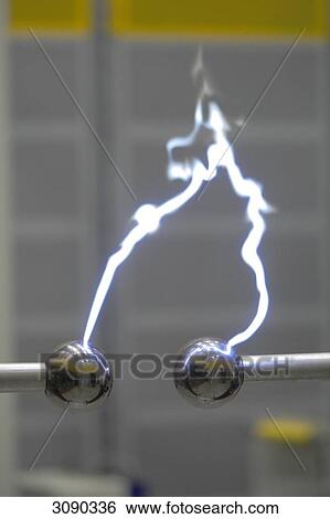 Stock Photograph - Electric arc, Uni Kiel, Schleswig-Holstein, Germany . Fotosearch