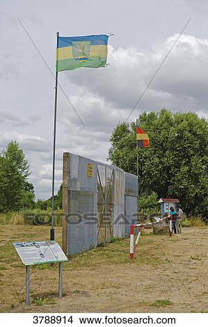 Entrance to Rueterberg, former borderland to the GDR, Germany View Large Photo Image Picture - Entrance to Rueterberg, former borderland to the GDR, Germany . Fotosearch