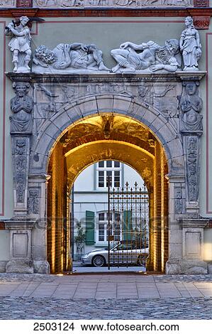 Facade of building, Wismar, Mecklenburg-Western Pomerania, Germany View Large Photo Image Picture - Facade of building, Wismar, Mecklenburg-Western Pomerania, Germany . Fotosearch