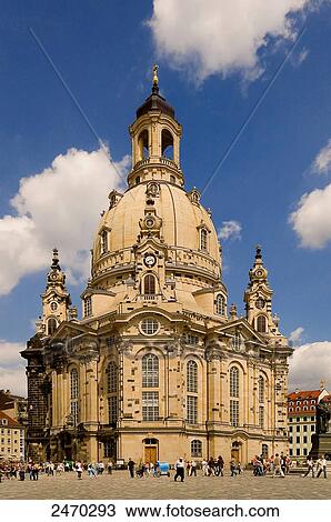Facade of church, Church Of Our Lady, Dresden, Saxony, Germany View Large Photo Image Stock Image - Facade of church, Church Of Our Lady, Dresden, Saxony, Germany . Fotosearch