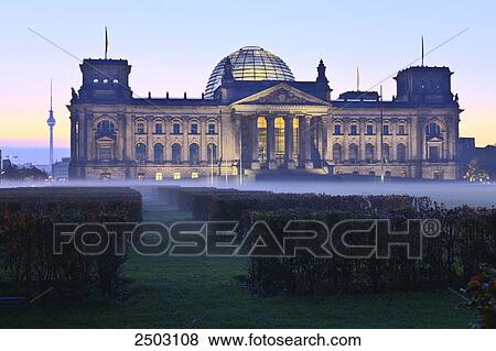 Facade of parliament building, Platz der Republik, Berlin, Germany View Large Photo Image Stock Photo - Facade of parliament building, Platz der Republik, Berlin, Germany . Fotosearch