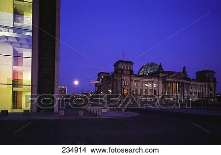 Facade of parliament building, The Reichstag, Berlin, Germany View Large Photo Image Picture - Facade of parliament building, The Reichstag, Berlin, Germany . Fotosearch