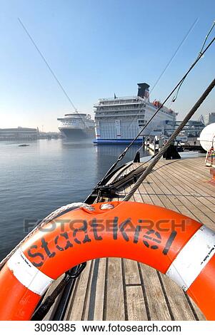 Ferry in harbour, Kiel, Schleswig-Holstein, Germany View Large Photo Image Stock Photography - Ferry in harbour, Kiel, Schleswig-Holstein, Germany . Fotosearch