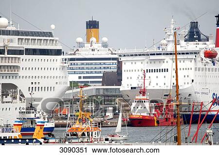 Ferry, Kiel, Schleswig-Holstein, Germany View Large Photo Image Stock Image - Ferry, Kiel, Schleswig-Holstein, Germany . Fotosearch