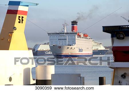 Ferry, Kiel, Schleswig-Holstein, Germany View Large Photo Image Stock Photo - Ferry, Kiel, Schleswig-Holstein, Germany . Fotosearch