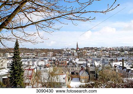 Flensburg in winter, Schleswig-Holstein, Germany View Large Photo Image Stock Image - Flensburg in winter, Schleswig-Holstein, Germany . Fotosearch