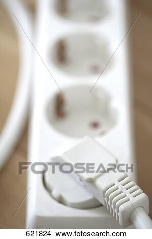 High angle view of electric plug View Large Photo Image Picture - High angle view of electric plug . Fotosearch