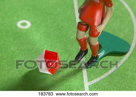 High angle view of figurine of soccer player View Large Photo Image Stock Image - High angle view of figurine of soccer player . Fotosearch