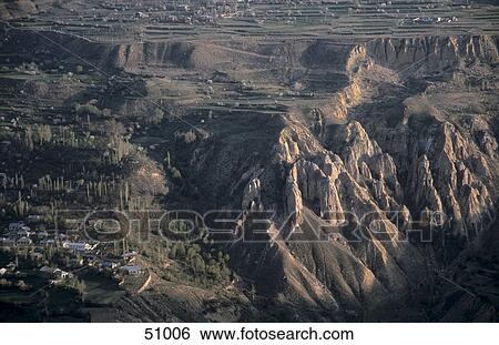 High angle view of mountains erosion, Iran View Large Photo Image Stock Photograph - High angle view of mountains erosion, Iran . Fotosearch