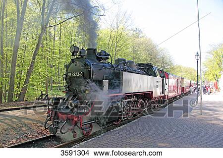 Hostorical steam train Molli, Heiligendamm, Germany View Large Photo Image Picture - Hostorical steam train Molli, Heiligendamm, Germany . Fotosearch
