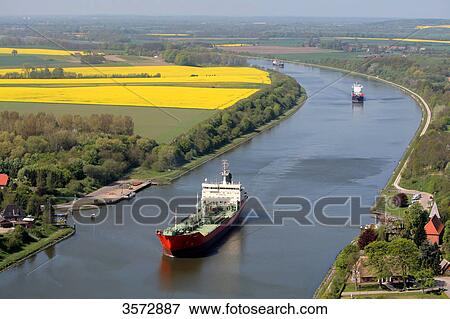 Stock Photo - Kiel Canal, Schleswig-Holstein, Germany, Europe . Fotosearch