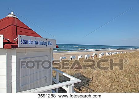 Kuehlungsborn Beach with beach hut, Germany View Large Photo Image Stock Photo - Kuehlungsborn Beach with beach hut, Germany . Fotosearch