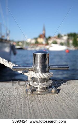 Picture - Landing at harbour, Flensburg, Schleswig-Holstein, Germany . Fotosearch