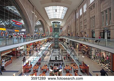 Leipzig central railway station, Germany View Large Photo Image Stock Photo - Leipzig central railway station, Germany . Fotosearch
