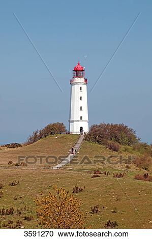 Lighthouse Dornbusch on Hiddensee Island, Germany View Large Photo Image Stock Image - Lighthouse Dornbusch on Hiddensee Island, Germany . Fotosearch