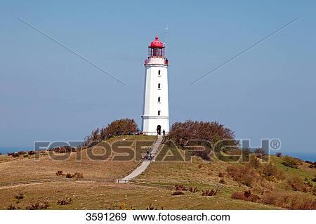 Lighthouse Dornbusch on Hiddensee Island, Germany View Large Photo Image Stock Photo - Lighthouse Dornbusch on Hiddensee Island, Germany . Fotosearch
