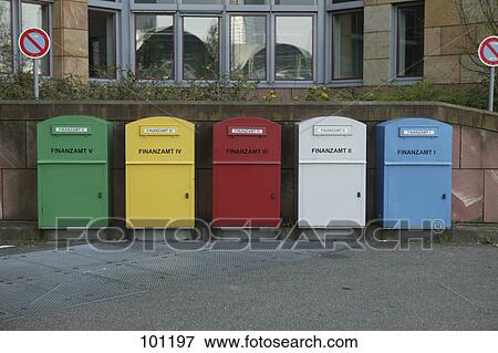 Mailboxes in row View Large Photo Image Stock Photo - Mailboxes in row . Fotosearch