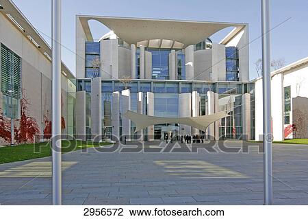 Main entrance Federal Chancellery, Berlin, Germany View Large Photo Image Stock Image - Main entrance Federal Chancellery, Berlin, Germany . Fotosearch