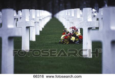 Memorial flowers in graveyard View Large Photo Image Stock Photograph - Memorial flowers in graveyard . Fotosearch