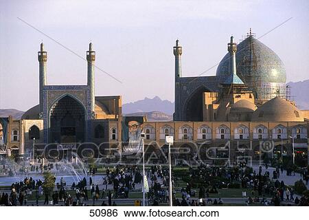 Mosque in city, Sheikh Lotfollah Mosque, Meydan-e Imam, Isfahan, Iran View Large Photo Image Stock Photograph - Mosque in city, Sheikh Lotfollah Mosque, Meydan-e Imam, Isfahan, Iran . Fotosearch