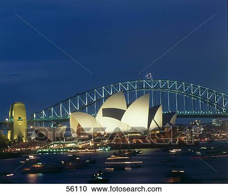 Opera house illuminated at night, Sydney, Australia View Large Photo Image Stock Image - Opera house illuminated at night, Sydney, Australia . Fotosearch