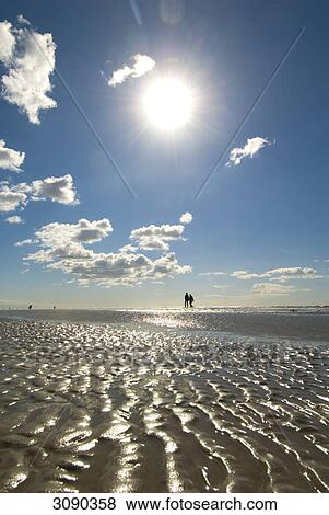 People at beach, Sankt Peter-Ording, Schleswig-Holstein, Germany View Large Photo Image Stock Photo - People at beach, Sankt Peter-Ording, Schleswig-Holstein, Germany . Fotosearch