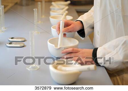 Pestle, mortar and test tubes View Large Photo Image Stock Photo - Pestle, mortar and test tubes . Fotosearch