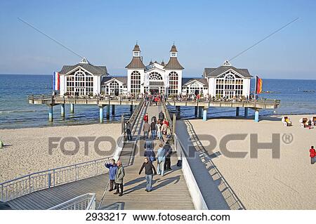 Pier at Sellin, Rugen Island, Germany, vanishing point View Large Photo Image Stock Photo - Pier at Sellin, Rugen Island, Germany, vanishing point . Fotosearch