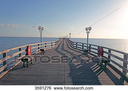 Stock Photograph - Pier of Binz, Ruegen, Germany . Fotosearch
