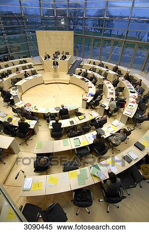 Stock Photography - Plenary hall, Kiel, Schleswig-Holstein, Germany . Fotosearch