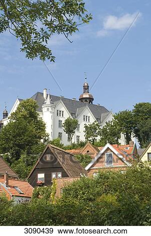 Stock Photo - Plön Castle, Plön, _Schleswig-Holstein, Germany . Fotosearch