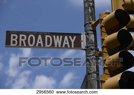 Road sign of the Broadway, New York City, USA View Large Photo Image Stock Image - Road sign of the Broadway, New York City, USA . Fotosearch