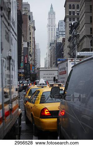 Rush hour in New York City, USA View Large Photo Image Stock Photo - Rush hour in New York City, USA . Fotosearch