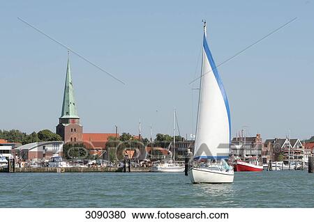 Sailing ship, Travemuende, Schleswig-Holstein, Germany View Large Photo Image Stock Image - Sailing ship, Travemuende, Schleswig-Holstein, Germany . Fotosearch