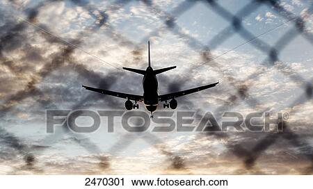 Silhouette of airplane View Large Photo Image Stock Image - Silhouette of airplane . Fotosearch