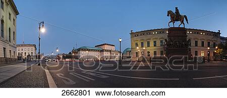Silhouette of equestrian statue at dusk, Berlin, Germany View Large Photo Image Stock Image - Silhouette of equestrian statue at dusk, Berlin, Germany . Fotosearch