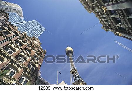 Skyscrapers in city, Sydney, New South Wales, Australia View Large Photo Image Stock Image - Skyscrapers in city, Sydney, New South Wales, Australia . Fotosearch