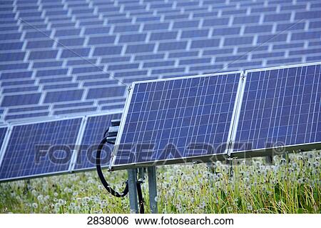 Solar panels in field View Large Photo Image Stock Photograph - Solar panels in field . Fotosearch