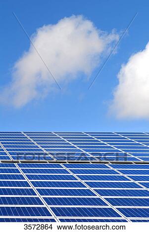 Picture - Solar power system, Schleswig-Holstein, Germany, Europe . Fotosearch