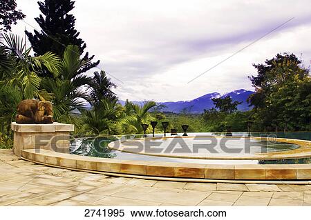 Swimming pool in hotel, Thailand View Large Photo Image Stock Photography - Swimming pool in hotel, Thailand . Fotosearch