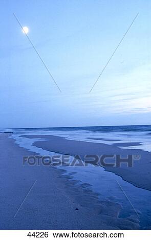 Stock Photograph - Tide on beach, Sylt, Schleswig-Holstein, Germany . Fotosearch