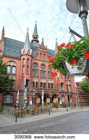 Town hall, Neumuenster, Schleswig-Holstein, Germany View Large Photo Image Stock Photo - Town hall, Neumuenster, Schleswig-Holstein, Germany . Fotosearch