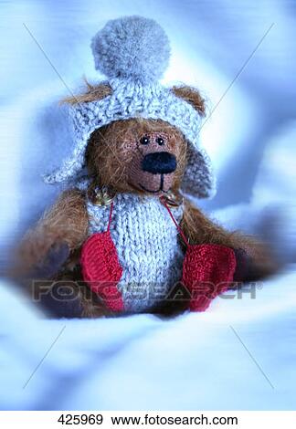 Stock Photo - Toy wearing bobble cap . Fotosearch