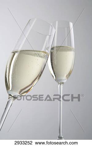 two champagne glasses View Large Photo Image Stock Image - two champagne glasses . Fotosearch