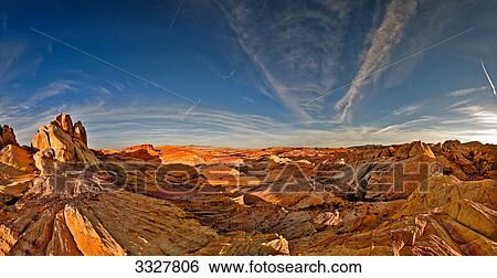Valley of Fire State Park at sunset, Nevada, USA View Large Photo Image Stock Photograph - Valley of Fire State Park at sunset, Nevada, USA . Fotosearch