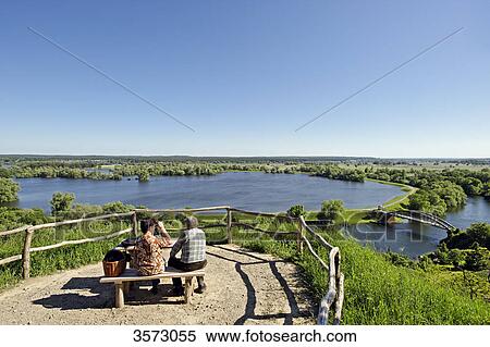 Stock Photography - View on flooded polder in the Lower Oder Valley National Park, Stuetzkow, Germany . Fotosearch