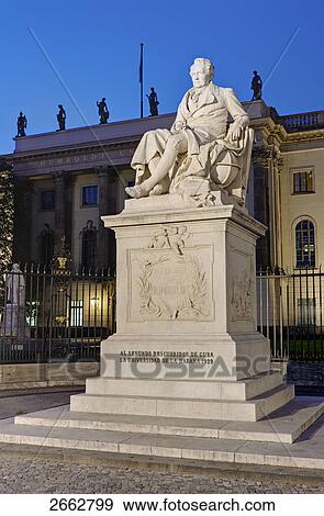 Wilhelm von Humboldt sculpture in front of university building, Humboldt University, Berlin, Germany View Large Photo Image Stock Photo - Wilhelm von Humboldt sculpture in front of university building, Humboldt University, Berlin, Germany . Fotosearch